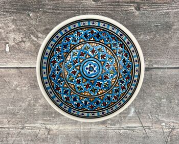 Blue Patterned Bowl With Smooth Rim, 15cm, 3 of 3