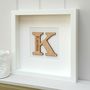 Personalised New Baby Oak Initial Gift, thumbnail 3 of 6