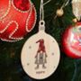 Personalised Christmas Gonk Wooden Bauble, thumbnail 4 of 10
