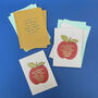 Luxury 'Thank You Teacher' Card Set With Two Designs, thumbnail 1 of 4