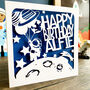 Personalised Space Birthday Card, thumbnail 1 of 4