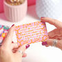Personalised Metal Colourful Message Wallet Card, thumbnail 1 of 8