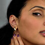 Elegant Gold Plated Teardrop Earrings, thumbnail 2 of 3