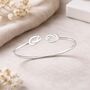 Sterling Silver Open Knot Ring, thumbnail 4 of 5