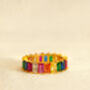 Rainbow Ring With Colourful Baguette Stones, thumbnail 1 of 5