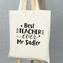 Personalised Best Teacher Or Teaching Assistant Bag, thumbnail 5 of 9