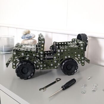 Make Your Own Army Jeep Metal Construction Set, 9 of 9