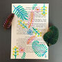 Set Of Three Colourful Botanical Wood Block Prints, thumbnail 8 of 8