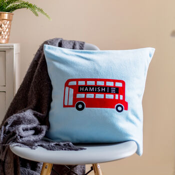 London Bus Personalised Cushion, 2 of 5