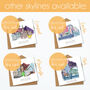 Bath Graduation Skyline Personalised Card, thumbnail 6 of 9