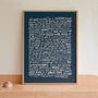 Piano Man Billy Joel, Song Lyrics Wall Art, thumbnail 1 of 11