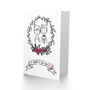 Happy I Do Day Cute Bride Groom Drawing Wedding Card, thumbnail 2 of 4