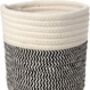 Black Patterned Woven Planter And Storage Baskets, thumbnail 5 of 8