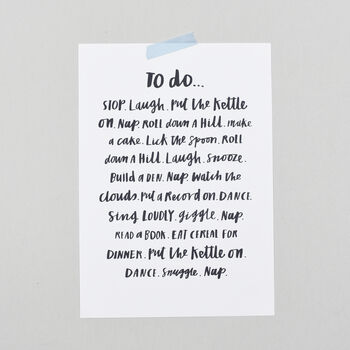 To Do List Print, 3 of 4