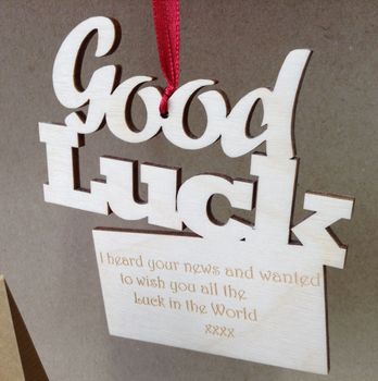 Personalised Good Luck Gift Card, 6 of 9