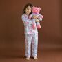 Alisa Pyjama Set With Matching Teddy Bear Set, thumbnail 3 of 3