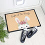 Personalised Easter Bunny Indoor Doormat, thumbnail 2 of 5