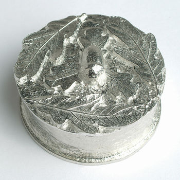 From Little Acorns' Pewter Christening Box Personalised, 6 of 9