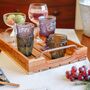 Personalised Acacia Wood Serving Tray With Handles, thumbnail 1 of 7