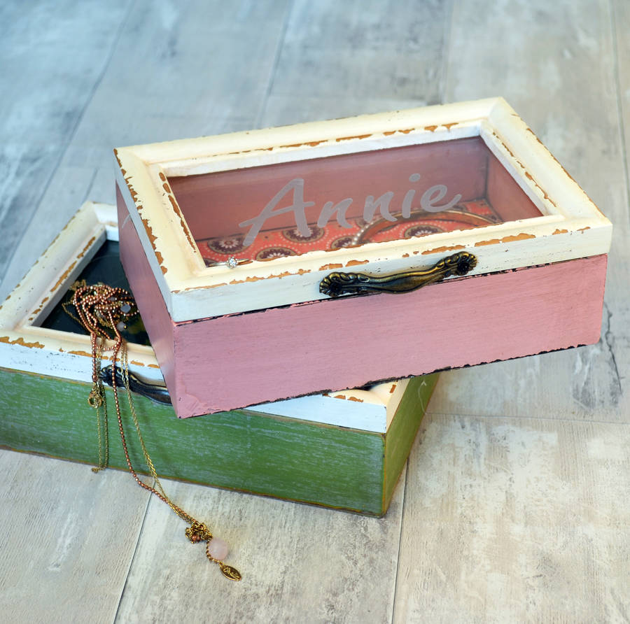 Personalised Patterned Jewellery Box By Solesmith