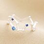 Adjustable Blue Crystal Constellation Ring, thumbnail 7 of 8