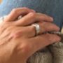 Personalised Wide Droplet Ring, thumbnail 4 of 7
