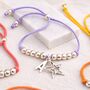Girl's Personalised Suede Friendship Charm Bracelet, thumbnail 1 of 12