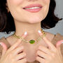 Peridot August Birthstone Statement Pendant Necklace, thumbnail 2 of 6