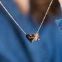 Sisters Heart Birthstone Necklace, thumbnail 1 of 8