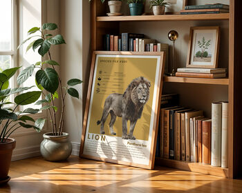 Lion | Big Cat Art Print, 4 of 8