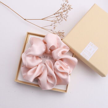 Personalised Wedding Gift Silk Scrunchie, 5 of 7