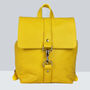 Handcrafted Small Yellow Backpack, thumbnail 3 of 8