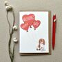 Cavalier King Charles Spaniel Happy Valentine's Card, thumbnail 1 of 3
