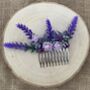 Lavender And Lilac Flower Hair Comb, thumbnail 4 of 7