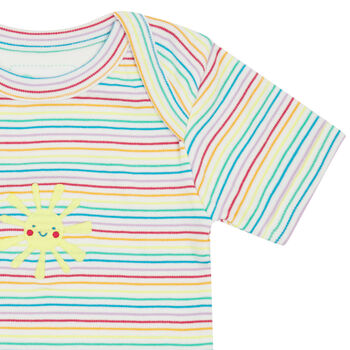 Two Pack Rainbow Dragon Bodysuits | Unisex, 3 of 11