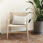 Mango Wood Woven Chair, thumbnail 3 of 3