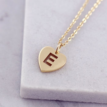 Personalised Initial Pierced Heart Necklace, 4 of 5
