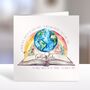 Good Luck On Travels Card World Map, thumbnail 1 of 2