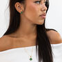 Green Aventurine Clover Necklace, thumbnail 2 of 3