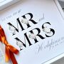 Handmade And Personalised Floral Wedding Card Any Colour Ribbon, thumbnail 10 of 11