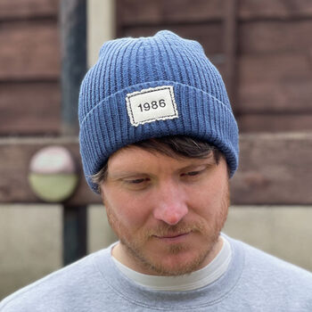 Personalised 'Patch' Beanie Hat, 2 of 4