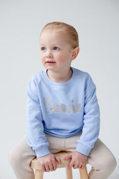 Spring Personalised Name Embroidered Sweatshirt, 4 of 8