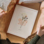 Personalised Fourth Anniversary Print With Couples Birth Flowers, thumbnail 1 of 5