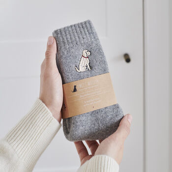 Apricot Cockapoo / Labradoodle Organic Cotton Tea Towel, 4 of 12