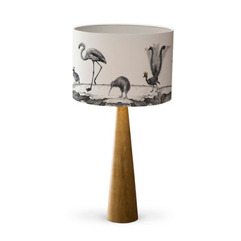 Birds Night Out Hand Gilded Lampshade, 5 of 6