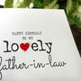 Personalised Birthday Card For Special Father In Law, Handmade Card, thumbnail 2 of 4