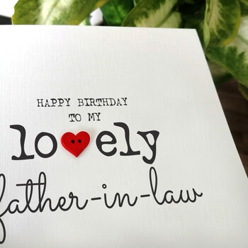 Personalised Birthday Card For Special Father In Law, Handmade Card, 2 of 4