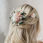 Felicity Pale Pink Wedding Dried Flower Short Hair Vine, thumbnail 3 of 5