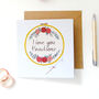 I Love You Handsome Card, Embroidery Hoop, thumbnail 2 of 4