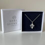 Sterling Silver Daffodil Pendant Necklace, thumbnail 6 of 6